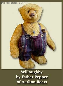 Un orsetto carino (Willowghby) che vuole lavorare