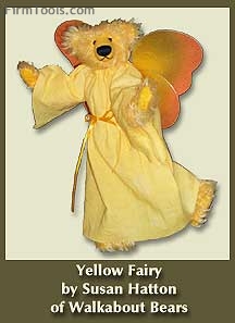 Un bellissimo orso angioletto tutto giallo